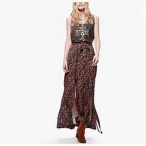 Free People Remember Me Tie Maxi Skirt Boho 8